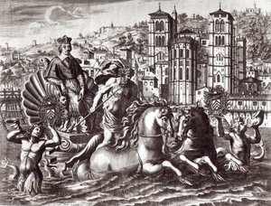 Allegory Celebrating the Nomination of Cardinal de Richelieu to the Office of Superintendent of Navigation and Trade by Claude Goyrand